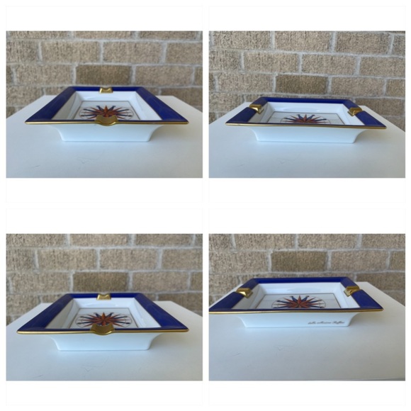 LA REINE LIMOGES FRANCE CIGAR ASHTRAY / CATCHALL - Picture 6 of 8